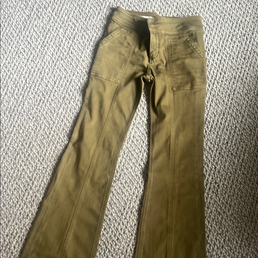 Olive Green Flared Pants